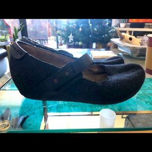 Dark grey wool comfy Mary Janes!